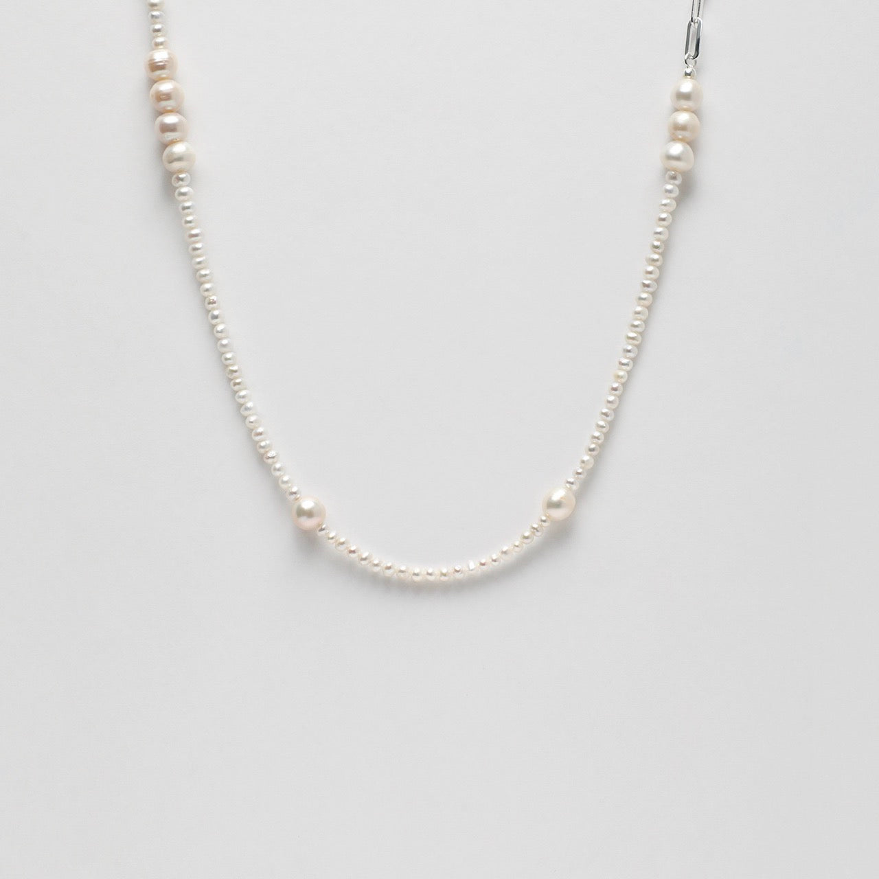 SILVER THREAD Sterling Silver Long Necklace — SITU mineral jewelry detail