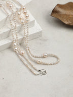 SILVER THREAD Sterling Silver Long Necklace — SITU mineral jewelry detail