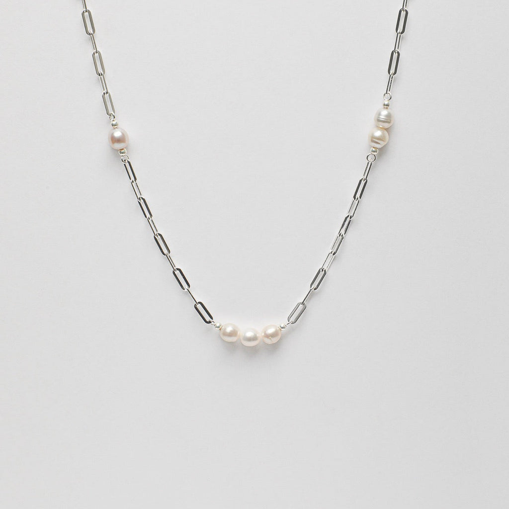 SILVER TIDAL Sterling Silver Long Necklace — SITU mineral jewelry detail
