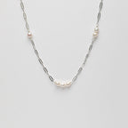 SILVER TIDAL Sterling Silver Long Necklace — SITU mineral jewelry detail