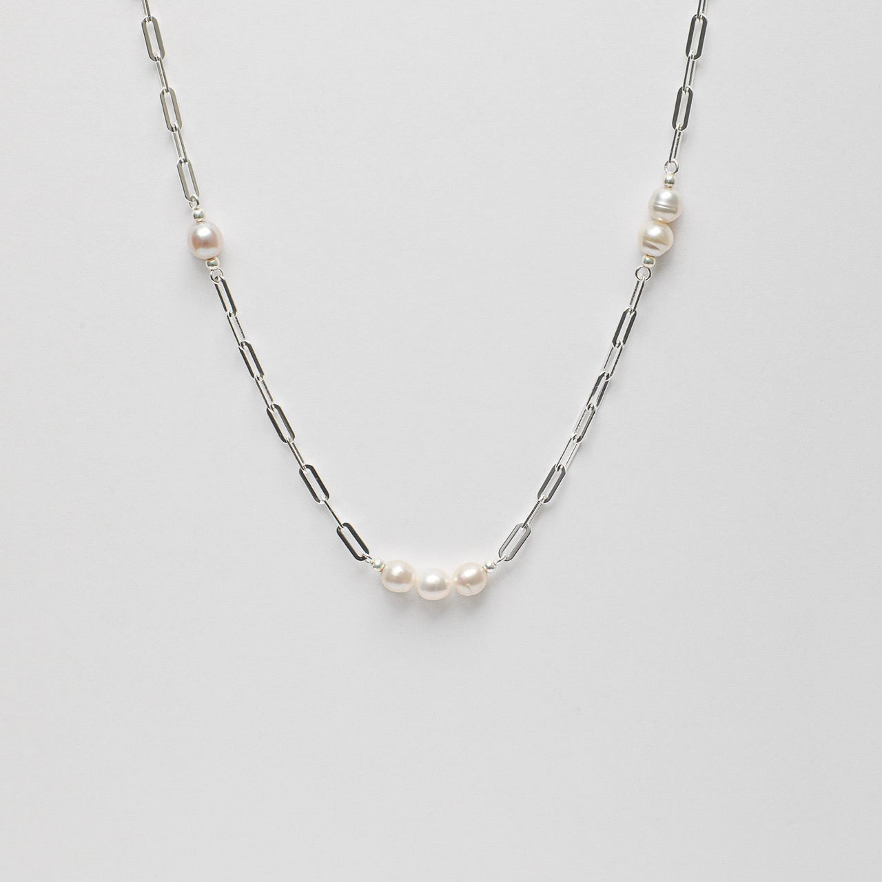 SILVER TIDAL Sterling Silver Long Necklace — SITU mineral jewelry detail