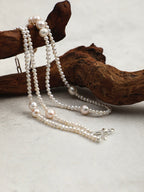 SILVER THREAD Sterling Silver Long Necklace — SITU mineral jewelry detail