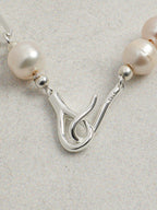 SILVER TIDAL Sterling Silver Long Necklace — SITU mineral jewelry detail