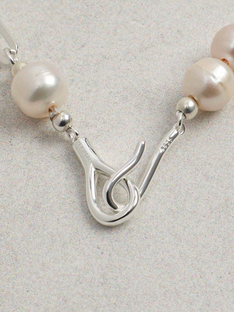 SILVER TIDAL Sterling Silver Long Necklace — SITU mineral jewelry detail