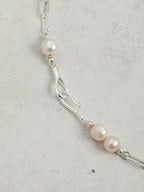 SILVER TIDAL Sterling Silver Long Necklace — SITU mineral jewelry detail