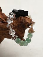 VERDANT CORE Onyx & Aventurine Bracelet — SITU mineral jewelry detail