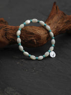 PALE TIDEMARK Shell & Turquoise Bracelet — SITU mineral jewelry detail