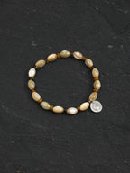 SHELL CORE Trochus Shell & Tiger's Eye Bracelet — SITU mineral jewelry detail