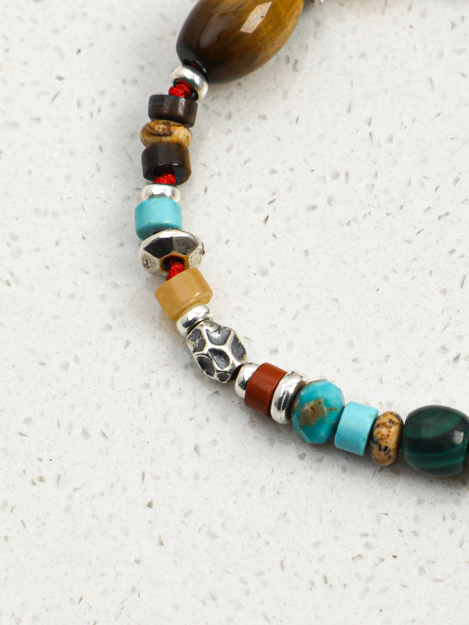 TIGER VINE · Malachite & Tiger's Eye Bracelet