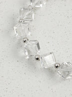 GLAZED PRISM Rhombus Crystal & Shell Bracelet — SITU mineral jewelry detail