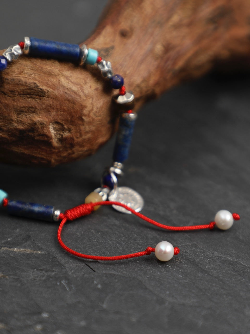 AZURE TIDE · Lapis & Raw Mineral Bracelet