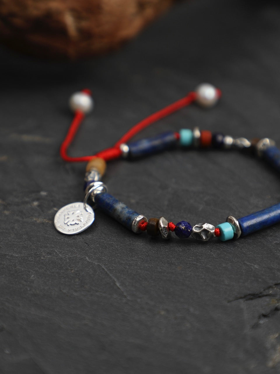 AZURE TIDE · Lapis & Raw Mineral Bracelet