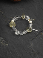 AMBER FLUX Citrine & Quartz Bracelet — SITU mineral jewelry detail
