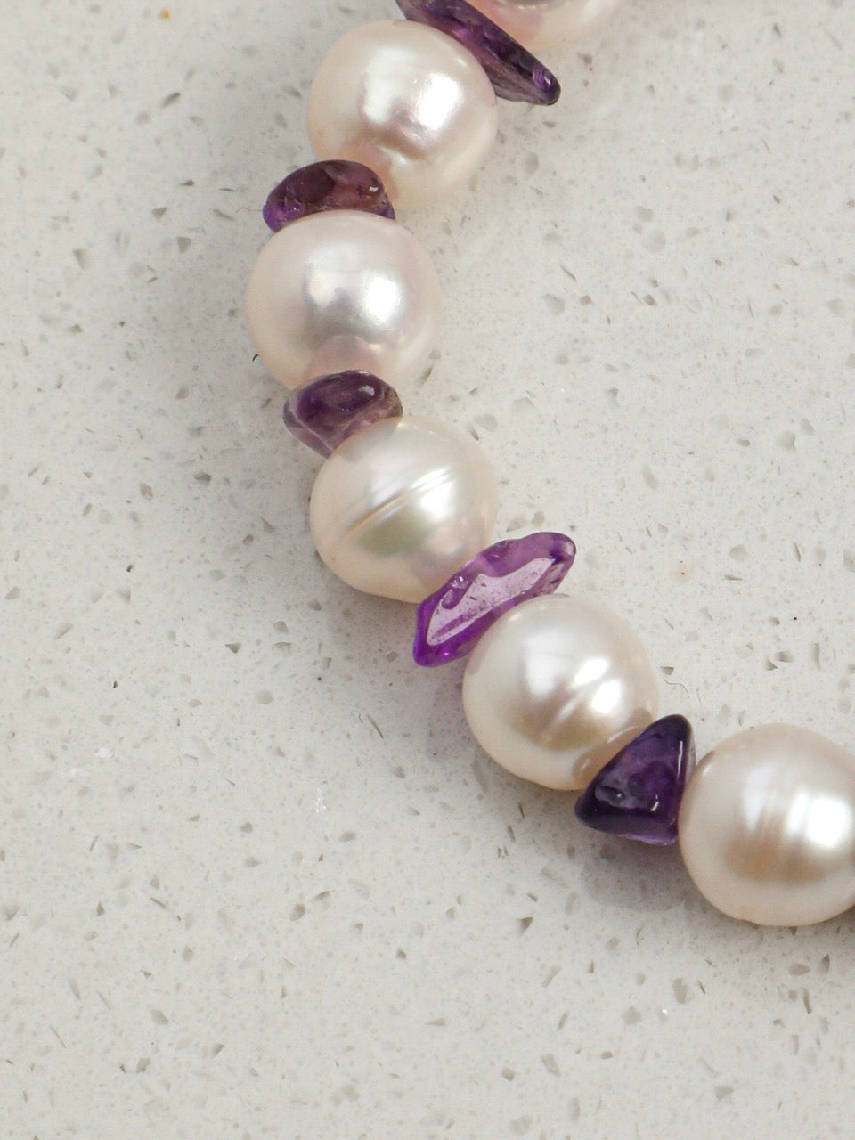VIOLET DRIFT Amethyst Bracelet — SITU mineral jewelry detail