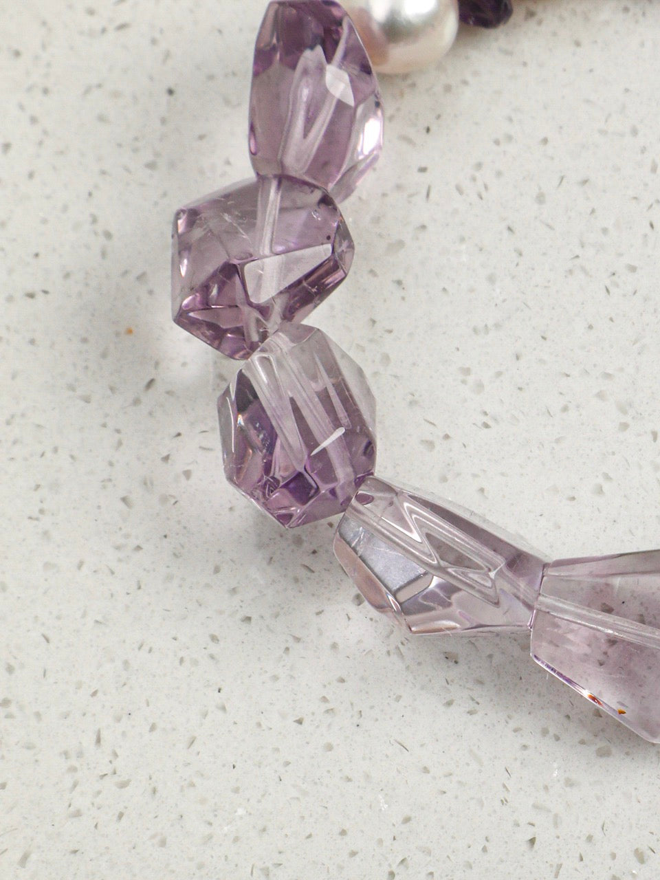 VIOLET DRIFT Amethyst Bracelet — SITU mineral jewelry detail