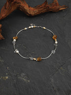 AMBER VINE Citrine & Quartz Necklace — SITU mineral jewelry detail