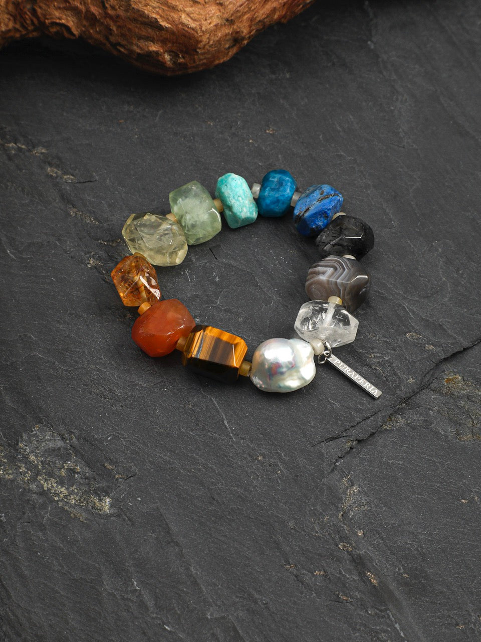 SPECTRUM VINE Multi-Stone Bracelet — SITU mineral jewelry detail