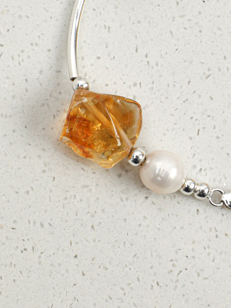 AMBER EDGE · Citrine & Quartz Bracelet