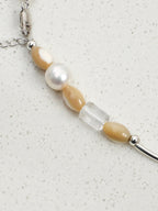 AMBER VINE Citrine & Quartz Necklace — SITU mineral jewelry detail