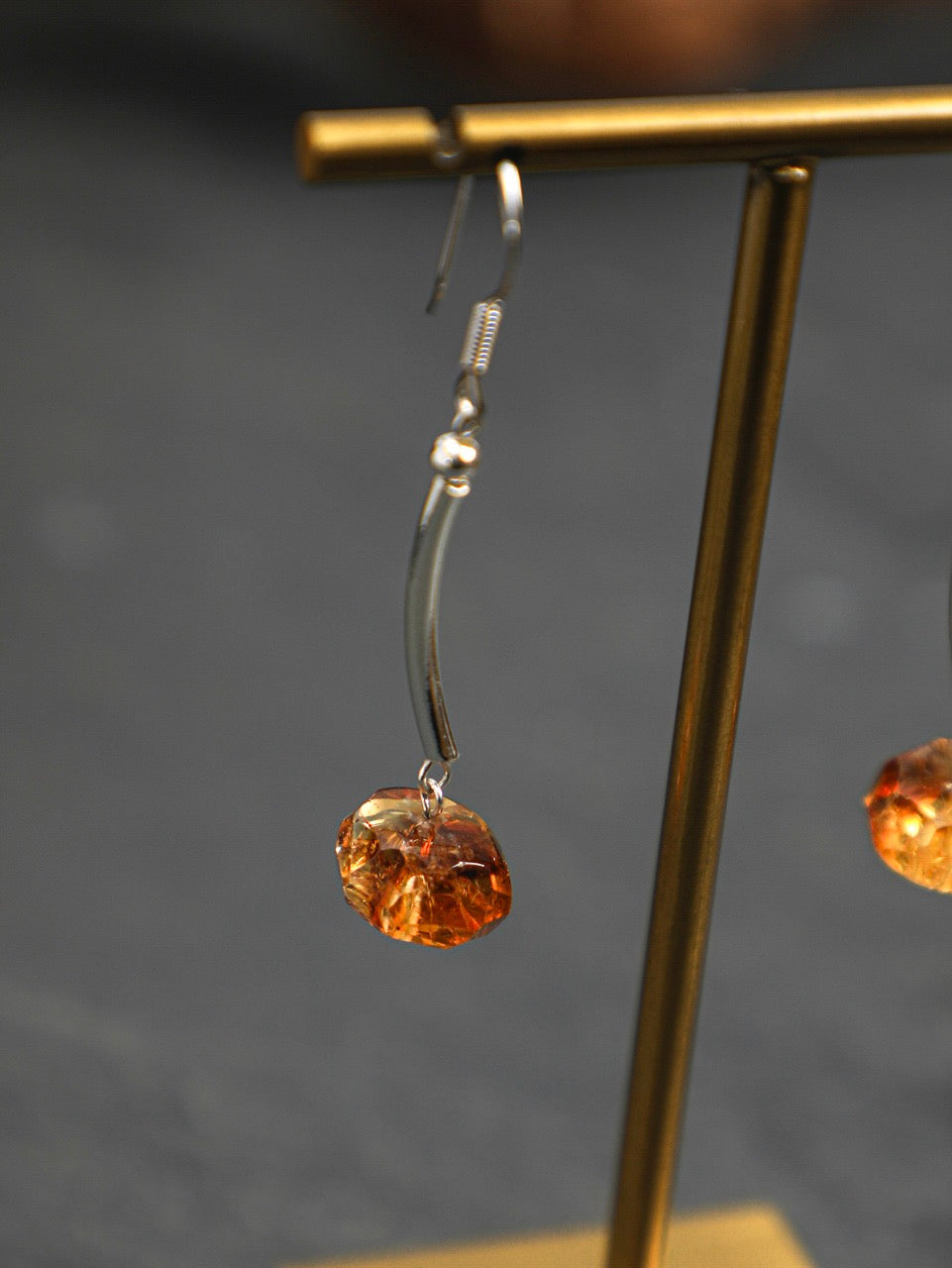 AMBER ARC · Faceted Citrine Earrings