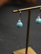 CYAN RIVER · Larimar Tide Earrings