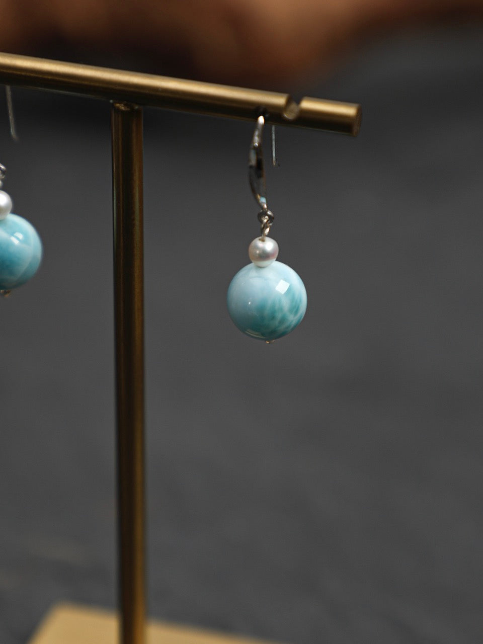 CYAN RIVER · Larimar Tide Earrings