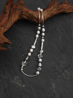 STARK INK Clear Quartz & Tourmaline Necklace — SITU mineral jewelry detail
