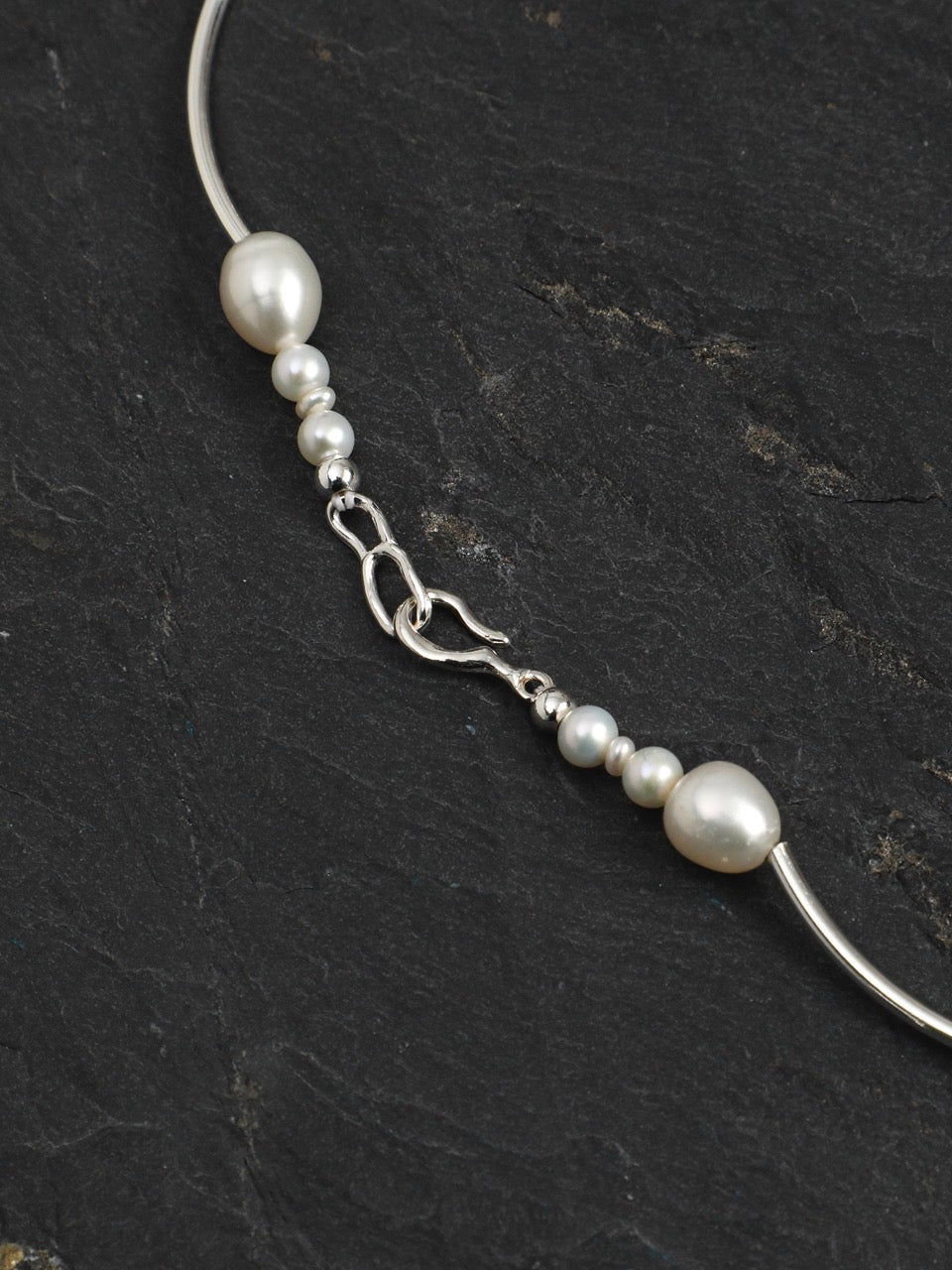 STARK INK Clear Quartz & Tourmaline Necklace — SITU mineral jewelry detail