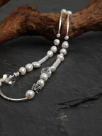 STARK INK Clear Quartz & Tourmaline Necklace — SITU mineral jewelry detail