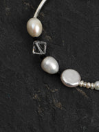 STARK WAVE · Clear Quartz & Pearl Bracelet