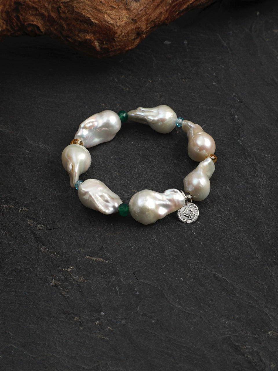 RHYTHM VINE Multi-Stone Bracelet — SITU mineral jewelry detail