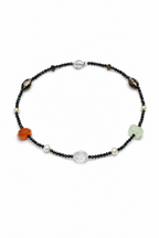 NOCTURNE TRACE Agate & Tourmaline Necklace by SITU — natural stone sterling silver jewelry