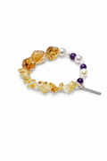 GOLDEN AMARANTH Citrine & Amethyst Bracelet by SITU — natural stone sterling silver jewelry