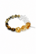 AMBER CORE Citrine & Tiger's Eye Bracelet by SITU — natural stone sterling silver jewelry