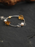 AMBER EDGE · Citrine & Quartz Bracelet