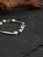 STARK WAVE · Clear Quartz & Pearl Bracelet