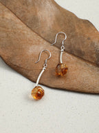 AMBER ARC · Faceted Citrine Earrings