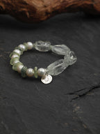 LEMON VINE · Green Quartz & Prehnite Bracelet