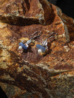AZURE TIDAL · Aquamarine & Kyanite Earrings