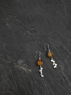 AMBER TRACE · Citrine & Pearl Earrings