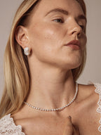 FISHTAIL TIDE · Baroque Pearl Stud Earrings