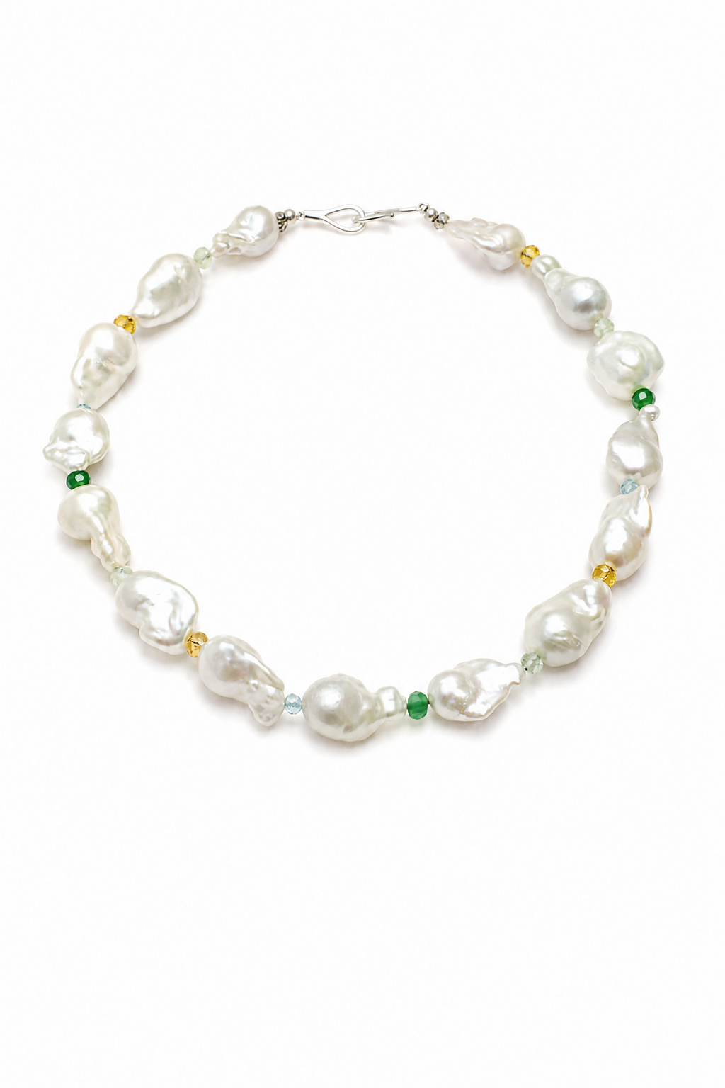 SPLENDID VINE Multi-Stone Necklace by SITU — natural stone sterling silver jewelry