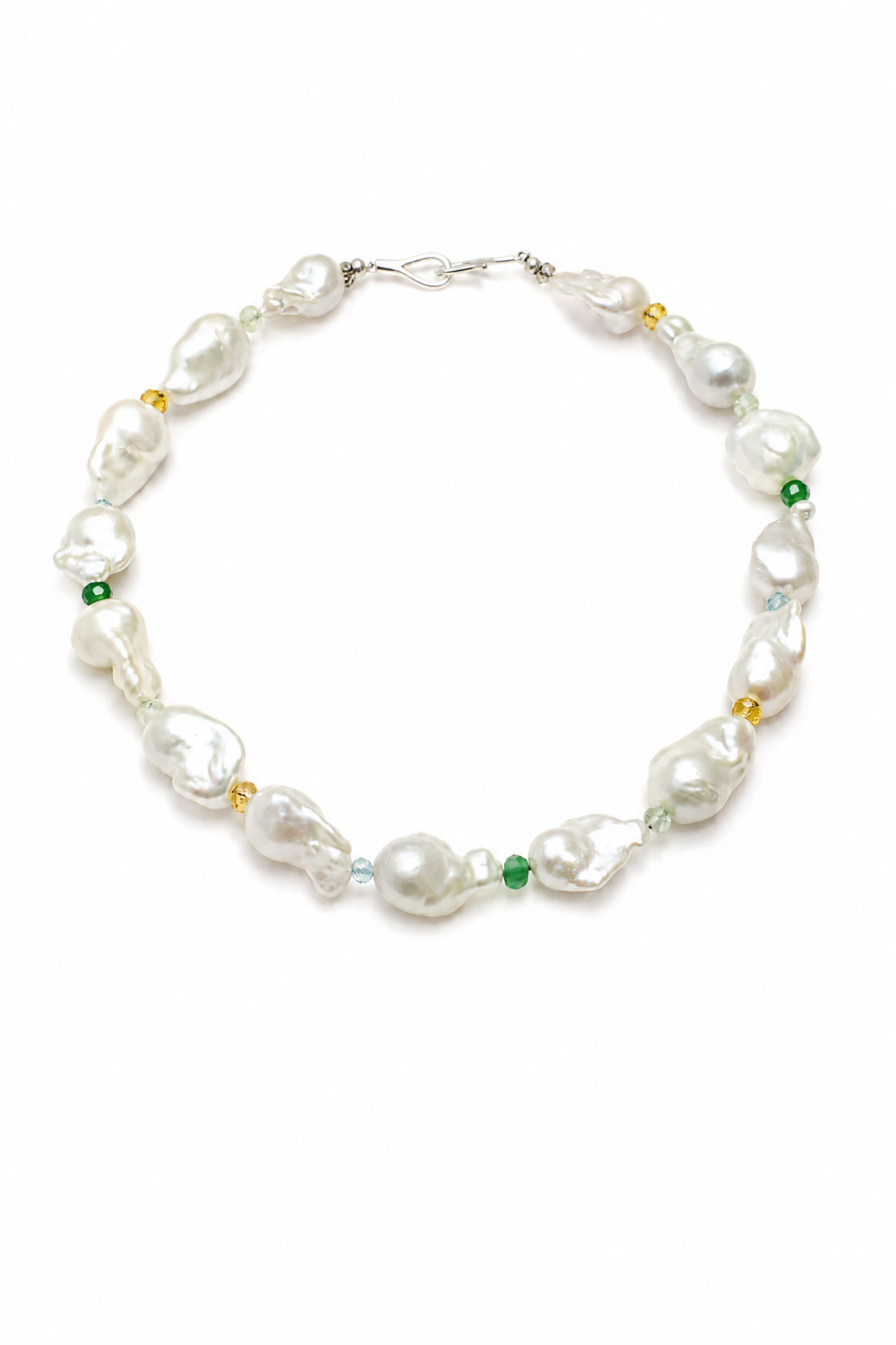 SPLENDID VINE Multi-Stone Necklace by SITU — natural stone sterling silver jewelry