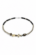 SMOKY STRUCTURE Onyx & Citrine Necklace by SITU — natural stone sterling silver jewelry