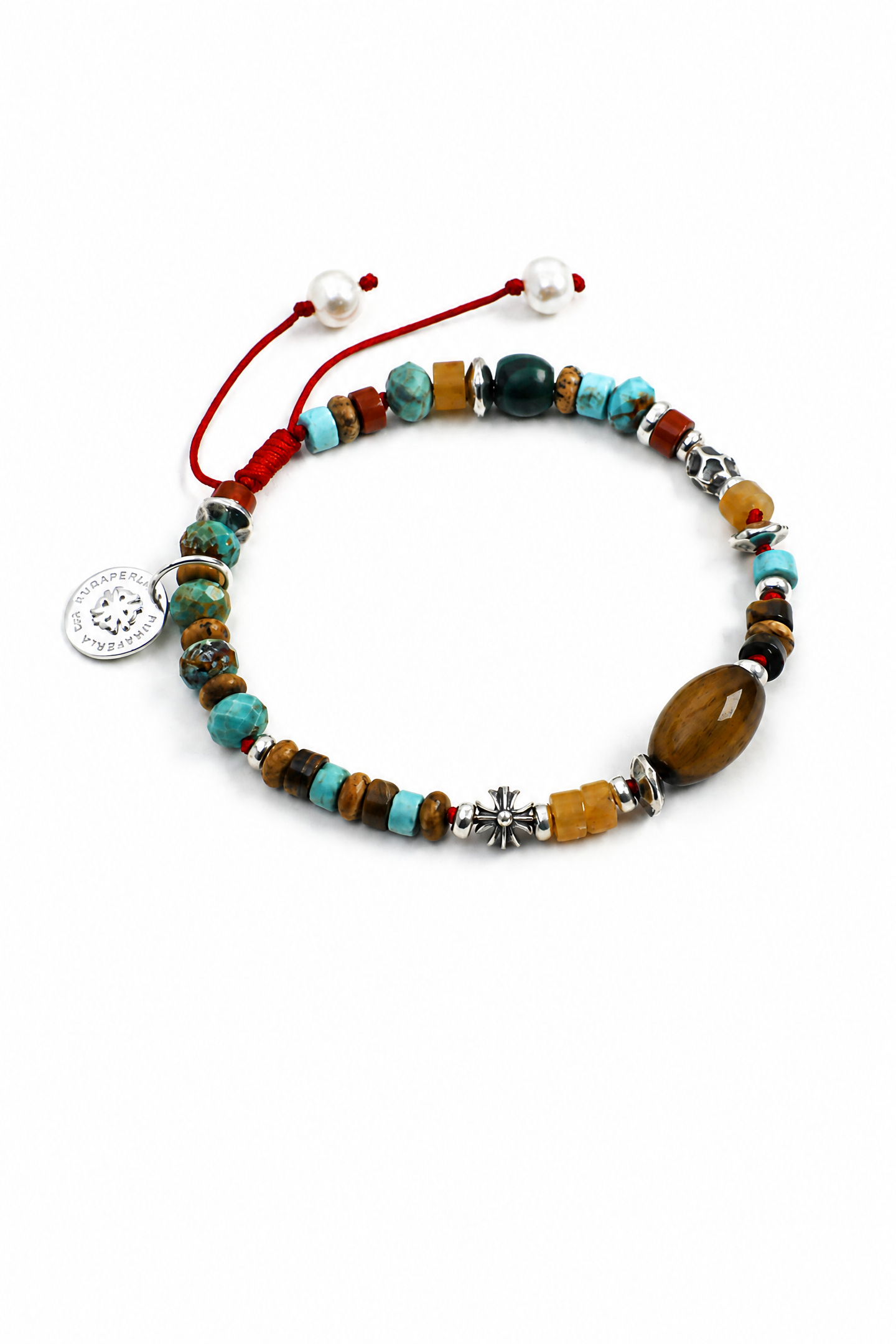 TIGER VINE Malachite & Tiger's Eye Bracelet by SITU — natural stone sterling silver jewelry