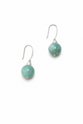 AMAZON DROP Amazonite Sphere Earrings by SITU — natural stone sterling silver jewelry