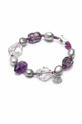 DUSK SURGE Amethyst & Grey Pearl Bracelet by SITU — natural stone sterling silver jewelry