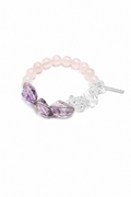 VIOLET FIRE Amethyst & Rose Quartz Bracelet by SITU — natural stone sterling silver jewelry