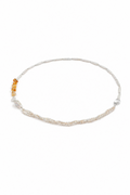 PALE WILD Baroque Pearl & Citrine Necklace by SITU — natural stone sterling silver jewelry