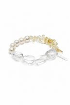 LUCID SCAR Clear Quartz & Citrine Bracelet by SITU — natural stone sterling silver jewelry